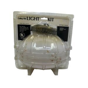 Kmart Ceiling Fan Accessories Light Kit Antique Brass Code No. 61-44-57 120V60Hz